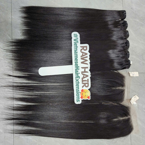 Extensiones de Cabello GUGU HAIR 100% Vietnamitas Virgen Remy, Doble Trama a Máquina, Súper Doble Trama, Liso Extremo, Paquetes para Tejer - Product Image 4