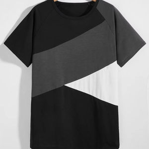 T-shirt de haute qualité 100% coton couleur personnalisée pour hommes coupe régulière t-shirt Stock en vrac vêtements t-shirt - Product Image 1