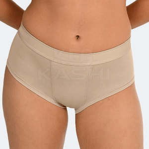 Culotte de bikini en coton doux pour femme, tissu respirant, coupe confortable, matière extensible, effet lavé, taille haute, durable - Product Image 2