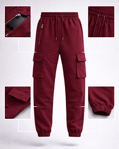 Pantalones Cargo de Estilo Jogger para Hombre, de Alta Calidad, Personalizados OEM, con Puños, Cintura Elástica con Cordón, Pantalones Casuales - Product Image 3