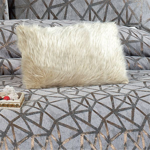 Juego de Cubrecamas Guzide ELIZ Moderno de 4 Piezas, Gris, 100% Chenilla, Tejido a Rayas, Resistente a los Ácaros del Polvo, Tamaño King, para Uso Doméstico - Product Image 4