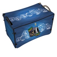 Caja de madera para almacenamiento de juguetes para niños, con tapa, con ruedas, organizador para habitación