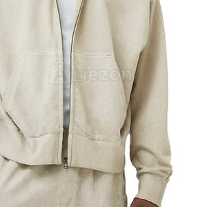 Vente directe d'usine meilleure qualité fermeture éclair à capuche pour homme 100% coton Hoodi homme hiver Collection personnalisé fermeture éclair à capuche hommes - Product Image 4