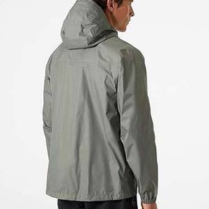 Vestes coupe-vent résistantes à l'eau douces et confortables pour hommes OEM Vêtements pour hommes Vestes de pluie Style de rue Logo personnalisé - Product Image 3