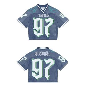Maillot de football et de football américain court tendance 2025, design personnalisé, vêtements de maison pour hommes, impression par sublimation, ensembles de t-shirts - Product Image 6