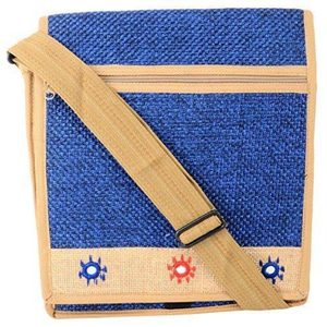 Bolsas de yute de alta calidad para compras, regalos de comestibles, patrón de tela de estilo personalizado, Color pequeño, origen crudo, India - Product Image 3