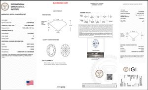 1.00 ct Oval Cut Lab-Grown Diamond IGI Certified E Color VS2 Clarity Lab-Stone - Product Image 5