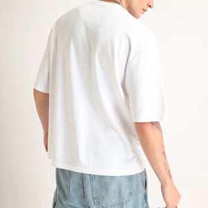 T-shirts pour hommes de haute qualité 100% coton OEM Votre marque T-shirt personnalisé Impression en mousse 3D logo Manches courtes T-shirts grande taille - Product Image 2