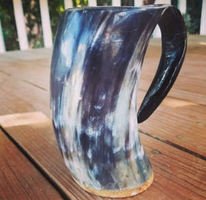 High Quality Customizable Viking Buffalo Horn Drinking Mug Unique Animal Craft Food <b>Safe</b> Sustainable Natural Handmade Durable - Product Image 4