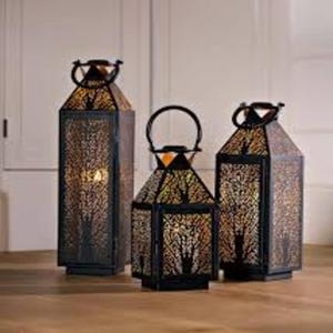 Garden Decor Lamp Customized Metal Different Sizes Masjid Window <b>Lantern</b> Wholesale Decor Metal Floor <b>Lantern</b> With Glass Cover - Product Image 3