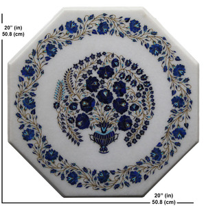 โต๊ะหินอ่อนแบบฝังบนโต๊ะรับประทานอาหารโต๊ะกาแฟสไตล์ดั้งเดิมที่ไม่เหมือนใครสำหรับห้องนั่งเล่นเฟอร์นิเจอร์บ้าน - Product Image 2