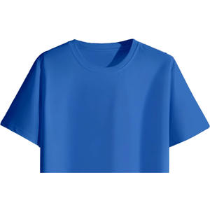 T-shirt décontracté à manches courtes surdimensionné pour hommes grandes tailles, 100 % coton biologique respirant et écologique, 220 g, personnalisable - Product Image 4