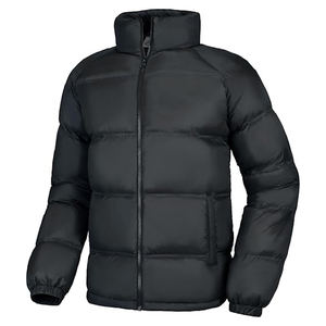 Abrigo de invierno resistente al agua para hombre, chaqueta acolchada con capucha desmontable, resistencia al viento, servicio OEM, carcasa de nailon lavada - Product Image 5