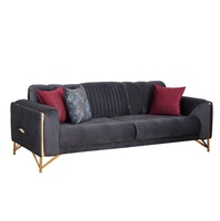 Canapé Chesterfield en tissu de luxe, design traditionnel, avec fonction rafraîchissante, idéal pour villa - Origine TR