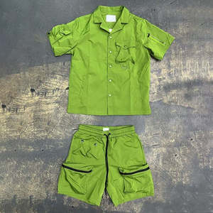 Ustom 2 Piece indindbreaker hhort acket et Argo ip p ylon olyester tretreetwear Tracksuit Men indbreaker hhort et - Product Image 3