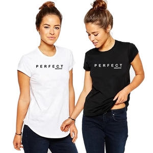 Perfect Industry 2026 Nuevo Diseño Camisetas Largas para Mujer, Manga Corta, Cuello Redondo, Talla Grande, 100% Algodón, Camisetas Personalizadas - Product Image 3