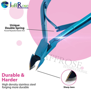 Pinces à cuticules-coupe-ongles-coupe-cuticules pointus-dissolvant de cuticules professionnel en acier inoxydable pédicure manucure-Anti rouille - Product Image 2