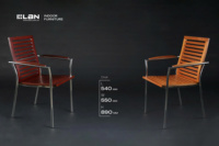 Table à manger moderne en bois massif écologique avec pieds en acier inoxydable pour hôtels, restaurants, écoles et hôpitaux