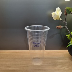Custom Logo 14oz 400ml PET <b>Plastic</b> <b>Cup</b> with Lid Disposable Cold Drink <b>Cup</b> Clear Made in Vietnam Packaging Solution - Product Image 1
