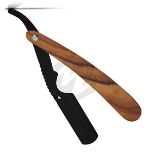 Classic Rosewood Salon Barber Edge <b>Razor</b> Stainless Steel Cut Throat Shaving <b>Razor</b> with <b>Blades</b> Professional <b>Straight</b> <b>Razor</b> - Product Image 4