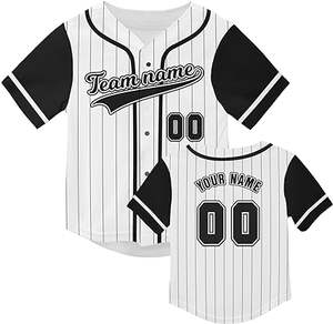 2024 últimos conjuntos de uniformes de béisbol y softbol personalizados sublimación de seis botones transpirable precio bajo - Product Image 2