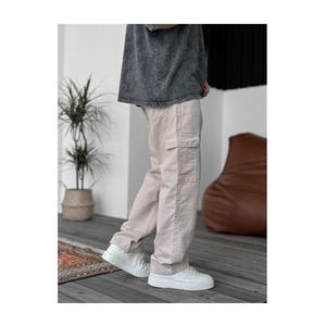 Pantalones Vaqueros Anchos de Mezclilla Tejida Estilo Hip Hop para Hombre, 100% Algodón Lavado, Etiqueta Personalizada, Ropa Deportiva Informal de Calle para Invierno y Primavera - Product Image 2