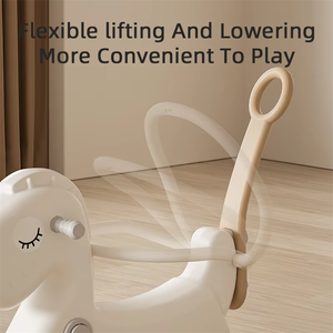 Niños montan en animales de juguete caballo mecedora bebé plástico niños ricos dibujos animados baratos <span class=keywords><strong>3</strong></span> en 1 Mini Silla de patio interior - Product Image 6