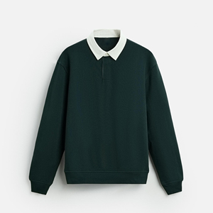 High Quality Comfortable Breathable Custom <b>Men's</b> Polo <b>Shirt</b> Contrast Collar Stylish Design Print Terry Anti-Wrinkle <b>Casual</b> Wear - Product Image 1