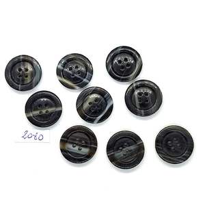 Natural <b>Buffalo</b> <b>Horn</b> 4-Hole Buttons for Sewing and Craft - Product Image 3