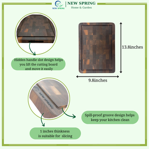 Planche à découper en bois de noyer personnalisée de qualité supérieure fabriquée au Vietnam bloc à découper de cuisine en gros - Product Image 3