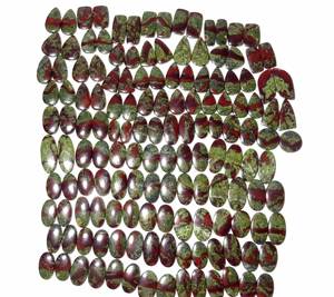 Pendientes de cabujón de cuarzo jaspe sangre de dragón 100% natural al por mayor, sueltos para fabricación de joyas, tamaños personalizables - Product Image 5