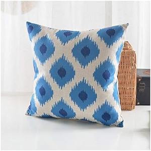 Venta al por mayor 18x18 Boho Block Print Fundas de cojín Handcrafted Euro Pillow Shams Country Style Farmhouse Home Hotel Fundas de almohada - Product Image 4