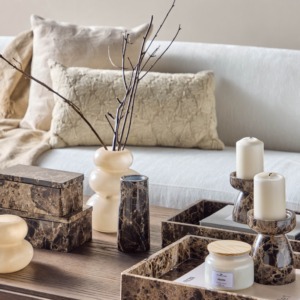 Sculpture de bougie en métal antique pièce décorative unique pièce maîtresse romantique pour décor de table de chambre à coucher de salon - Product Image 2