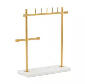 Lady Face Gold Jewelry Stand con diseño icónico Organizador de exhibición artística para pendientes Collares Vanidad y decoración del hogar - Product Image 3