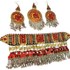 Proveedor Directo de Conjuntos de Joyería Afgana para Bodas y Fiestas, Nueva Edición para Adultos, Conjunto de Joyería Étnica Rara de Diseño Pashtun Afgano - Product Image 1