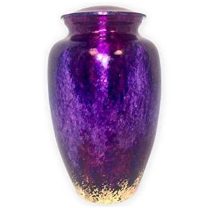 Urna de cremación de Metal negro Diseño de mariposa dorada Adulto para cenizas humanas Urna de cremación de Metal de calidad superior negra moderna - Product Image 3