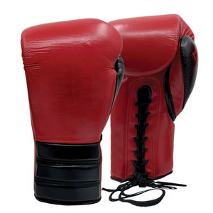 Guantes de Boxeo con Cordones de la Mejor Calidad, Color Rojo y Negro, Logotipo Personalizado, Nuevo Modelo, del Mejor Proveedor, por ABDULLAH MARTIAL ARTS - Product Image 1