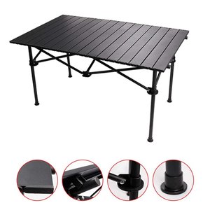 * OUTLET * tavolo pieghevole per esterni, 91.5x55x50cm, nero, con borsa per il trasporto-casa e giardino/giardino e giardinaggio - Product Image 5