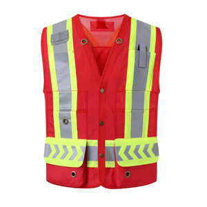 Meilleure vente en gros Gilet de sécurité personnalisé avec nouveau design de logo personnalisable en polyester réfléchissant pour hommes - Product Image 5