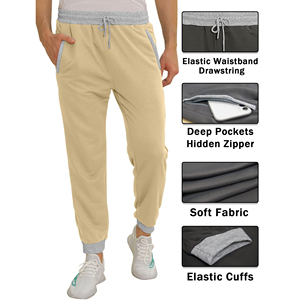 Transpirable Nuevo diseño personalizado y diseño de logotipo Pantalones de chándal ajustados para hombre Secado rápido Estilo de calle al aire libre Disponibilidad al por mayor OEM - Product Image 2