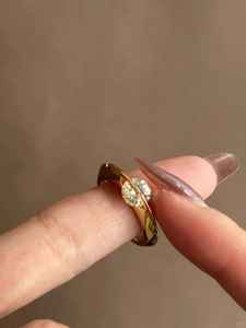 Anillo Giratorio con Diseño de Planeta Estelar, Diamante Redondo Cultivado en Laboratorio de 1.21 Quilates, Anillo de Órbita de OVNI Giratorio, Oro Amarillo Sólido de 14K, Anillo de Aniversario - Product Image 2