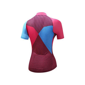 Maillot de cyclisme pour femmes Full Zipper Breathable Quick Dry Custom Breathable Blank Cycling Jersey - Product Image 4