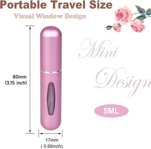 Dưới làm đầy 8ml 5ml nước hoa chai thủy tinh Nước hoa xịt chai xách tay mini bơm lại nước hoa Atomizer chai - Product Image 6