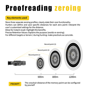 Ts219 256*192 19 mét ống kính tầm nhìn ban đêm phạm vi nhiệt cho săn bắn tầm xa phạm vi Hình ảnh nhiệt phạm vi với wifi PIP và gắn kết - Product Image 6