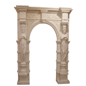 Puerta de entrada de gran tamaño hecha de mármol de piedra natural disponible en varios tamaños, patrón de diseño y colores para el hogar y la villa - Product Image 4