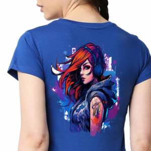 Camiseta de Cuello Redondo para Mujer, 100% Algodón Grueso, Manga Corta hasta el Codo, Transpirable, de Secado Rápido, Estilo Urbano - Product Image 3