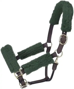 Ensemble polaire haut confort et haute qualité cuir peau de mouton polaire cheval licou Portable licou au prix de gros meilleure vente - Product Image 2