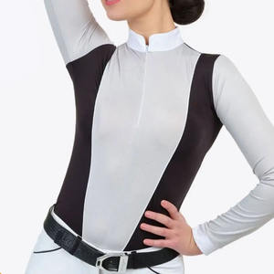 Último diseño 2024 Ropa ecuestre Manga larga Sublimación digital Capa base impresa para jinetes jóvenes - Product Image 6