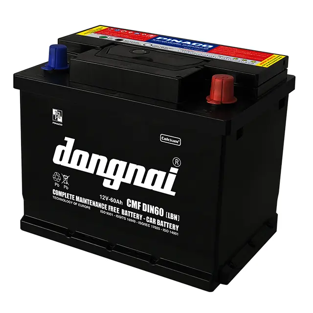 CMF DIN60 [LBN] (12V - 60Ah) Baterías de larga duración y autosostenibles sin mantenimiento para una mayor durabilidad