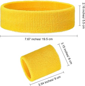 Sports Wrist-<b>head</b> <b>Bands</b> for Men & Women - Moisture Wicking Athletic Terry Cloth Sweatband for Tennis, Basketball, <b>Running</b>, Gym, - Product Image 1